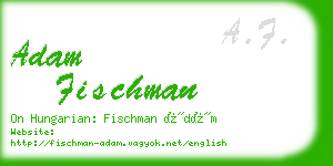 adam fischman business card